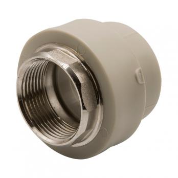 Муфта комб. вн 40х1 1/4'' под ключ EVER® plast  СЕРЫЙ (Россия)