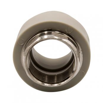 Муфта комб. вн 40х1 1/4'' под ключ EVER® plast  СЕРЫЙ (Россия)