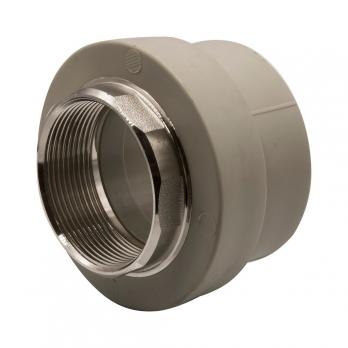 Муфта комб. вн 63х2'' под ключ EVER® plast  СЕРЫЙ (Россия)