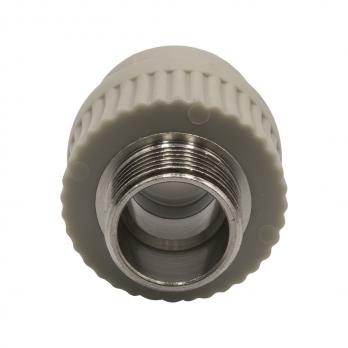 Муфта комб. нар 25х3/4'' EVER® plast  СЕРЫЙ (Россия)