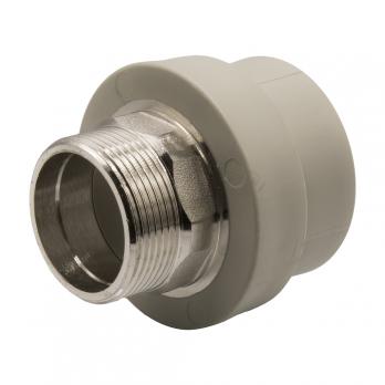 Муфта комб. нар 50х1 1/2'' под ключ EVER® plast  СЕРЫЙ (Россия)