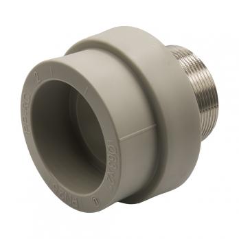 Муфта комб. нар 63х2'' под ключ EVER® plast  СЕРЫЙ (Россия)