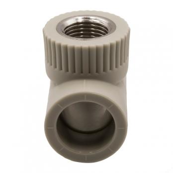 Тройник комб. вн 25х1/2''х25 EVER® plast  СЕРЫЙ (Россия)