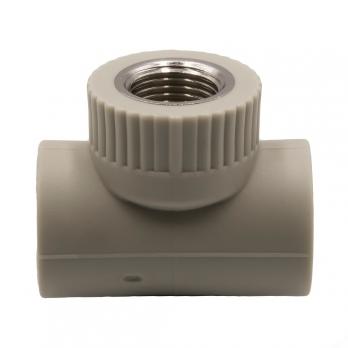 Тройник комб. вн 25х1/2''х25 EVER® plast  СЕРЫЙ (Россия)