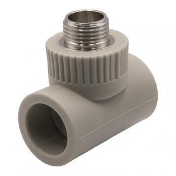 Тройник комб. нар 25х1/2''х25 EVER® plast  СЕРЫЙ (Россия)