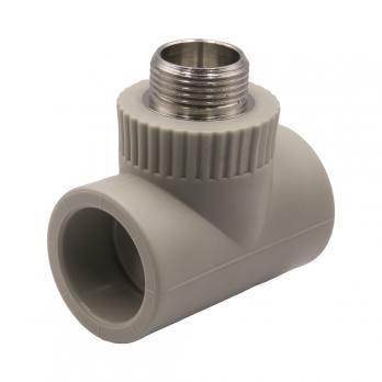 Тройник комб. нар 32х3/4''х32 EVER® plast  СЕРЫЙ (Россия)