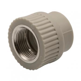 Муфта комб. вн 25х3/4'' EVER® plast  СЕРЫЙ (Россия)