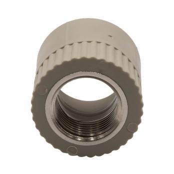 Муфта комб. вн 32х3/4'' EVER® plast  СЕРЫЙ (Россия)