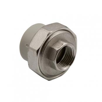 Муфта комб. разъемная, вн 25х1/2'' EVER® plast  СЕРЫЙ (Россия)