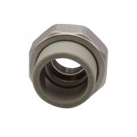 Муфта комб. разъемная, вн 32х3/4'' EVER® plast  СЕРЫЙ (Россия)