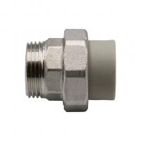 Муфта комб. разъемная, нар 25х1'' EVER® plast   СЕРЫЙ (Россия)