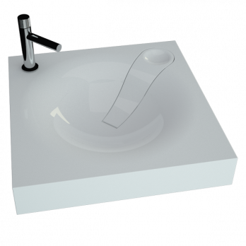 Раковина над стиральной машиной "Angy" 60*60 ш*г, с кронштейнами (Andrea)