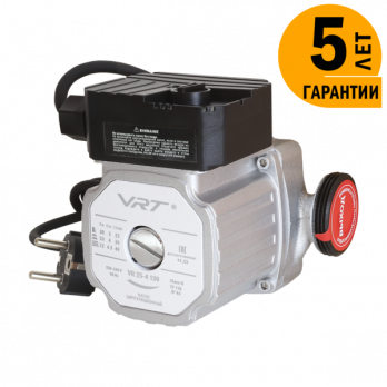 Насос циркуляционный VRT VR 25-4 180, 72/53/38 Вт, с гайками