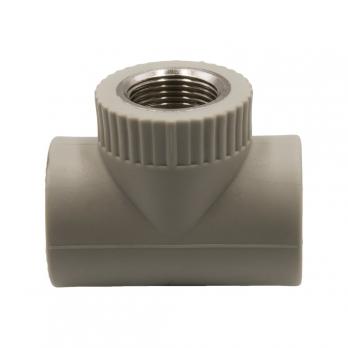 Тройник комб. вн 32х3/4''х32 EVER® plast  СЕРЫЙ (Россия)