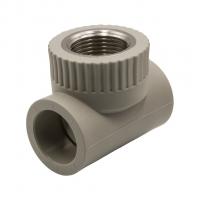 Тройник комб. вн 25х3/4''х25 EVER® plast  СЕРЫЙ (Россия)