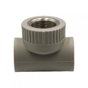 Тройник комб. вн 25х3/4''х25 EVER® plast  СЕРЫЙ (Россия)