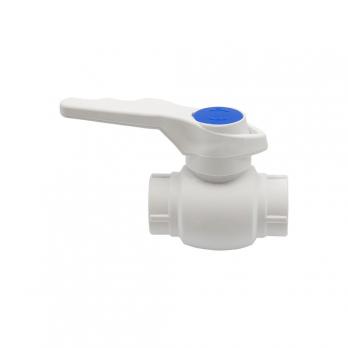 Кран шар 20 ручка PP-R EVER® plast БЕЛЫЙ (Россия)