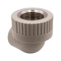 Уголок комб. вн 20х3/4'' EVER® plast  СЕРЫЙ (Россия)