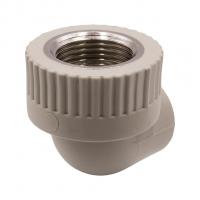 Уголок комб. вн 20х3/4'' EVER® plast  СЕРЫЙ (Россия)