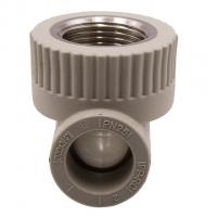 Уголок комб. вн 20х3/4'' EVER® plast  СЕРЫЙ (Россия)