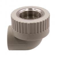 Уголок комб. вн 20х3/4'' EVER® plast  СЕРЫЙ (Россия)