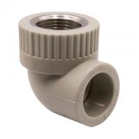 Уголок комб. вн 25х3/4'' EVER® plast  СЕРЫЙ (Россия)