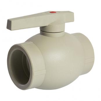 Кран шар 63 ручка PP-R EVER® plast  СЕРЫЙ (Россия)