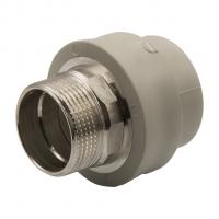 Муфта комб. нар 40х1 1/4'' под ключ EVER® plast  СЕРЫЙ (Россия)