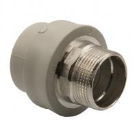 Муфта комб. нар 40х1 1/4'' под ключ EVER® plast  СЕРЫЙ (Россия)