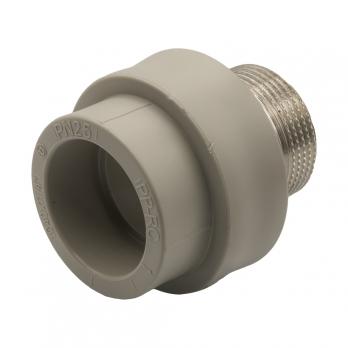 Муфта комб. нар 40х1 1/4'' под ключ EVER® plast  СЕРЫЙ (Россия)