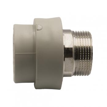 Муфта комб. нар 40х1 1/4'' под ключ EVER® plast  СЕРЫЙ (Россия)