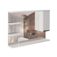 Зеркальный шкаф "ЭТЬЕН-100" правый с подсветкой (ПВХ)