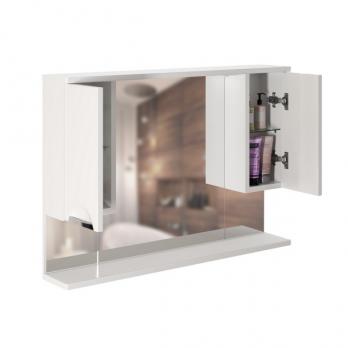 Зеркальный шкаф "ЭТЬЕН-100" универсальный с подсветкой (ПВХ)