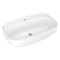 Раковина накладная на столешницу "Купер-65*43" ш*г, с отв. под смеситель (Kirovit)