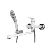 Смеситель для ванны и раковины 35к G2248 GAPPO L-излив, БЕЛЫЙ-ХРОМ