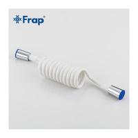 Шланг для гигиенического душа FRAP F44-1 (пружинный, L=1.5м, ПВХ, хром/белый)