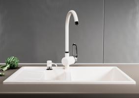 Дозатор для жидкого моющего средства ML-D01 ультра-белый  (341) объем 330 мл