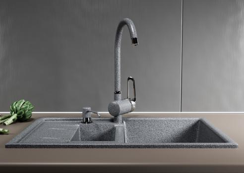 Дозатор для жидкого моющего средства ML-D01 темно-серый (309) объем 330 мл