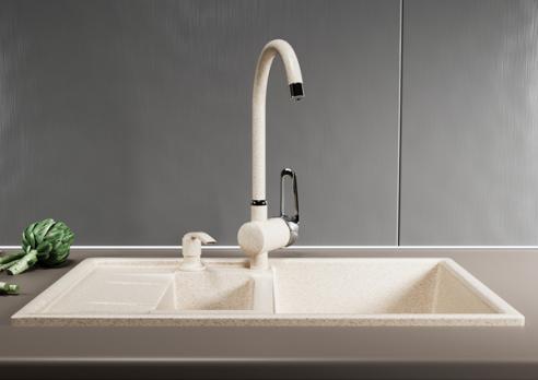 Дозатор для жидкого моющего средства ML-D02 бежевый (328) объем 330 мл