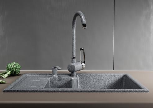 Дозатор для жидкого моющего средства ML-D02 темно-серый (309) объем 330 мл