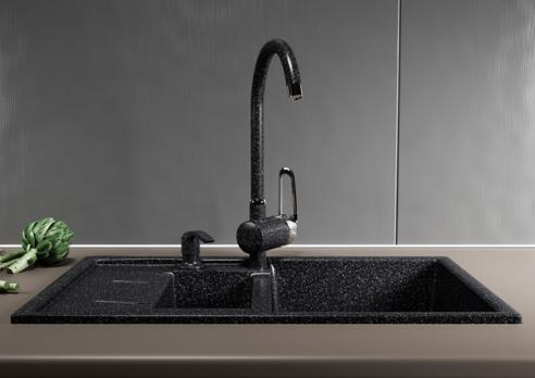 Дозатор для жидкого моющего средства ML-D02 черный (308) объем 330 мл