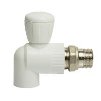 Кран американка шар 25-3/4'' угловой EVER® plast БЕЛЫЙ (Россия)