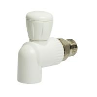 Кран американка шар 25-3/4'' угловой EVER® plast БЕЛЫЙ (Россия)