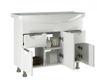 Тумба д/ванной "ЭТЬЕН-105" под раковину Элеганс-105 (Kirovit) (ПВХ)