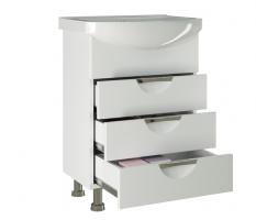 Тумба д/ванной "ЭТЬЕН-60" под раковину Элеганс-60 (Rosa) (ПВХ)