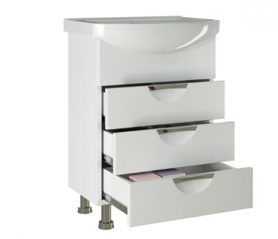 Тумба д/ванной "ЭТЬЕН-60" под раковину Элеганс-60 (Rosa) (ПВХ)