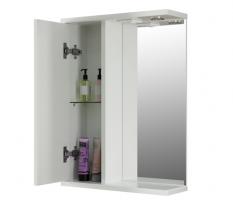 Зеркальный шкаф "ЭТЬЕН-50" левый с подсветкой (ПВХ)