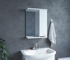 Зеркальный шкаф "ЭТЬЕН-50" правый с подсветкой (ПВХ)