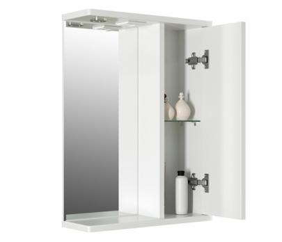 Зеркальный шкаф "ЭТЬЕН-50" правый с подсветкой (ПВХ)