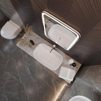 Зеркало MIXLINE "Мальта-2" 550*800 (ШВ) сенсорный выключатель, светодиодная подсветка + подогрев